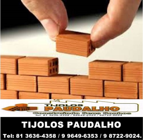 TIJOLOS DE 8 FUROS PARA PITIMBU PB 9 9765-2714